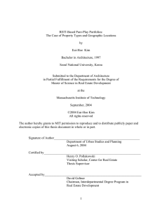 REIT-Based Pure-Play Portfolios: The Case of Property Types and Geographic Locations by