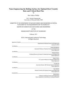 Nano-Engineering the Boiling Surface for Optimal Heat Transfer