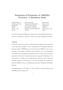 Estimation of Parameters in ARFIMA Processes: A Simulation Study