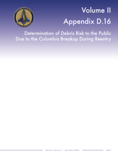 Volume II Appendix D.16 Determination of Debris Risk to the Public Columbia