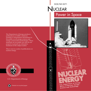 N UCLEAR  Power in Space
