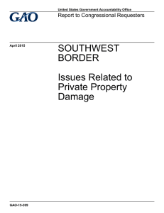 SOUTHWEST BORDER Issues Related to Private Property