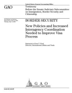 GAO  BORDER SECURITY New Policies and Increased