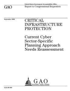 GAO CRITICAL INFRASTRUCTURE PROTECTION