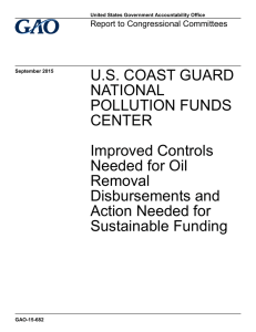 U.S. COAST GUARD NATIONAL POLLUTION FUNDS CENTER