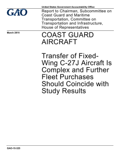 Report to Chairman, Subcommittee on Coast Guard and Maritime Transportation, Committee on