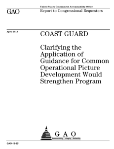 GAO COAST GUARD Clarifying the Application of