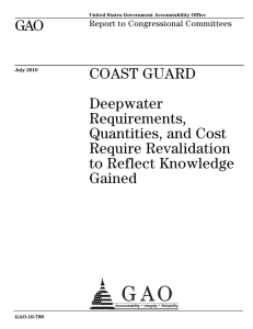 GAO COAST GUARD Deepwater Requirements,