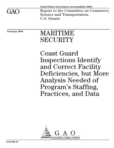 GAO MARITIME SECURITY Coast Guard