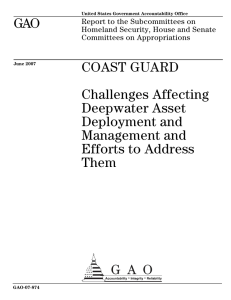 GAO COAST GUARD Challenges Affecting Deepwater Asset