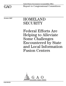 GAO HOMELAND SECURITY Federal Efforts Are