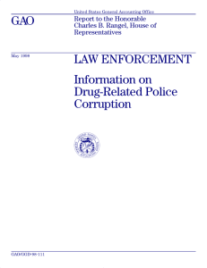 GAO LAW ENFORCEMENT Information on Drug-Related Police