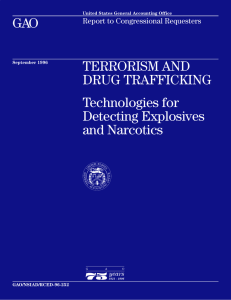 GAO TERRORISM AND DRUG TRAFFICKING Technologies for