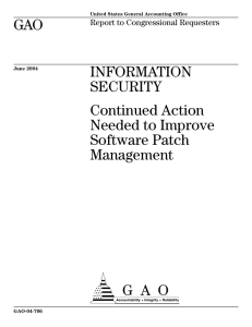 a GAO INFORMATION SECURITY