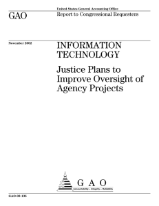 a GAO INFORMATION TECHNOLOGY