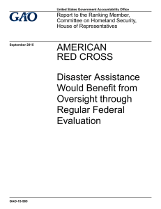 AMERICAN RED CROSS Disaster Assistance Would Benefit from