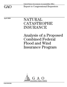 GAO NATURAL CATASTROPHE INSURANCE