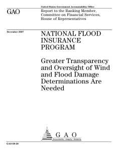 GAO NATIONAL FLOOD INSURANCE PROGRAM