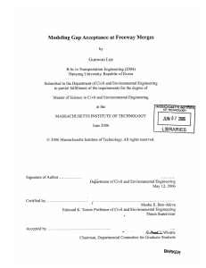 Modeling  Gap Acceptance  at Freeway  Merges