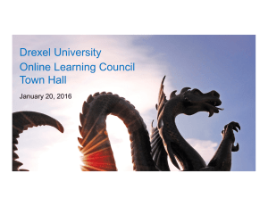 Drexel University Online Learning Council Town Hall