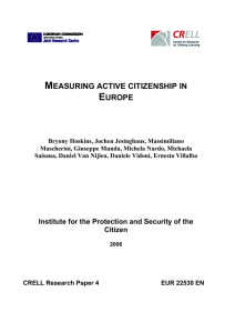 M E  EASURING ACTIVE CITIZENSHIP IN