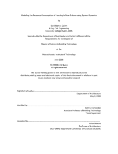 Modeling the Resource Consumption of Housing in New Orleans using System Dynamics    by  David James Quinn 