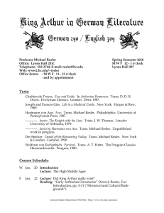 King Arthur in German Literature   German