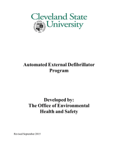 Automated External Defibrillator Program Developed by: