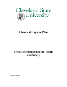 Chemical Hygiene Plan Office of Environmental Health and Safety