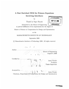 A  Fast  Enriched  FEM  for ... Involving  Interfaces Thanh  Le  Ngoc  Huynh SEP 0