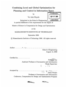 Combining  Local  and  Global  Optimization ... Planning  and  Control  in  Information ... Vu  Anh  Huynh SEP  0 5