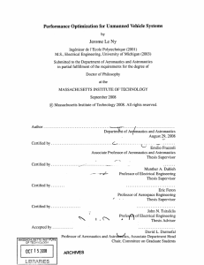 Performance  Optimization for Unmanned  Vehicle  Systems Ny