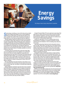 Energy Savings S