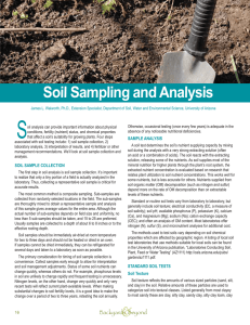 Soil Sampling and Analysis