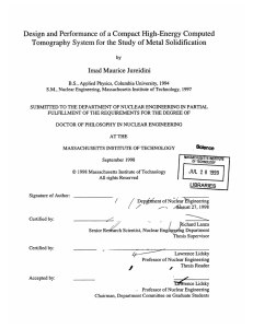 Design  and Performance  of a Compact High-Energy ... Tomography  System  for the Study  of Metal ...