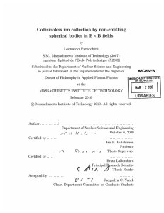 Collisionless  ion  collection  by  non-emitting