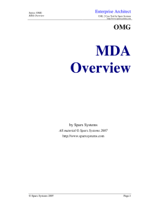 MDA Overview  OMG
