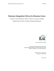Business Integration Driven by Business Lines: