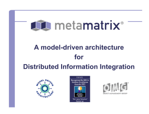 A model-driven architecture for Distributed Information Integration