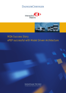 MDA Success Story ePEP successful with Model Driven Architecture