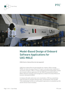 Model-Based Design of Onboard Software Applications for UAS-MALE