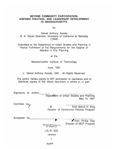 BEYOND  COMMUNITY  PARTICIPATION: IN  MASSACHUSETTS by