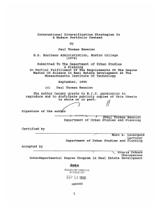International  Diversification Strategies  In Paul  Thomas Hession A