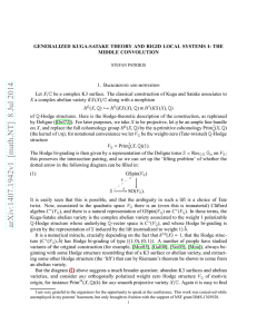 GENERALIZED KUGA-SATAKE THEORY AND RIGID LOCAL SYSTEMS I: THE MIDDLE CONVOLUTION X