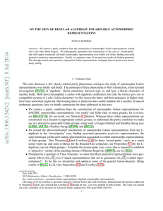 ON THE SIGN OF REGULAR ALGEBRAIC POLARIZABLE AUTOMORPHIC REPRESENTATIONS