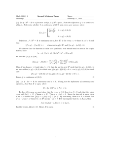 Math 3220 § 2. Second Midterm Exam Name: Treibergs