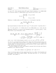 Math 3220 § 2. Third Midterm Exam Name: Treibergs