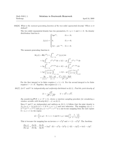 Math 5010 § 1. Solutions to Fourteenth Homework Treibergs April 24, 2009