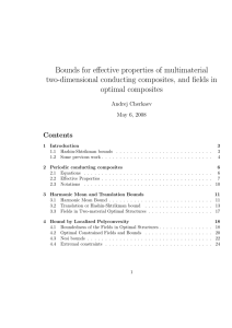 Bounds for effective properties of multimaterial optimal composites
