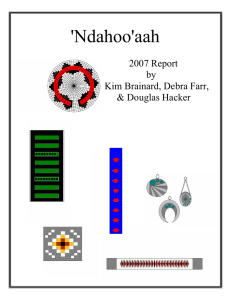 'Ndahoo'aah 2007 Report by Kim Brainard, Debra Farr,